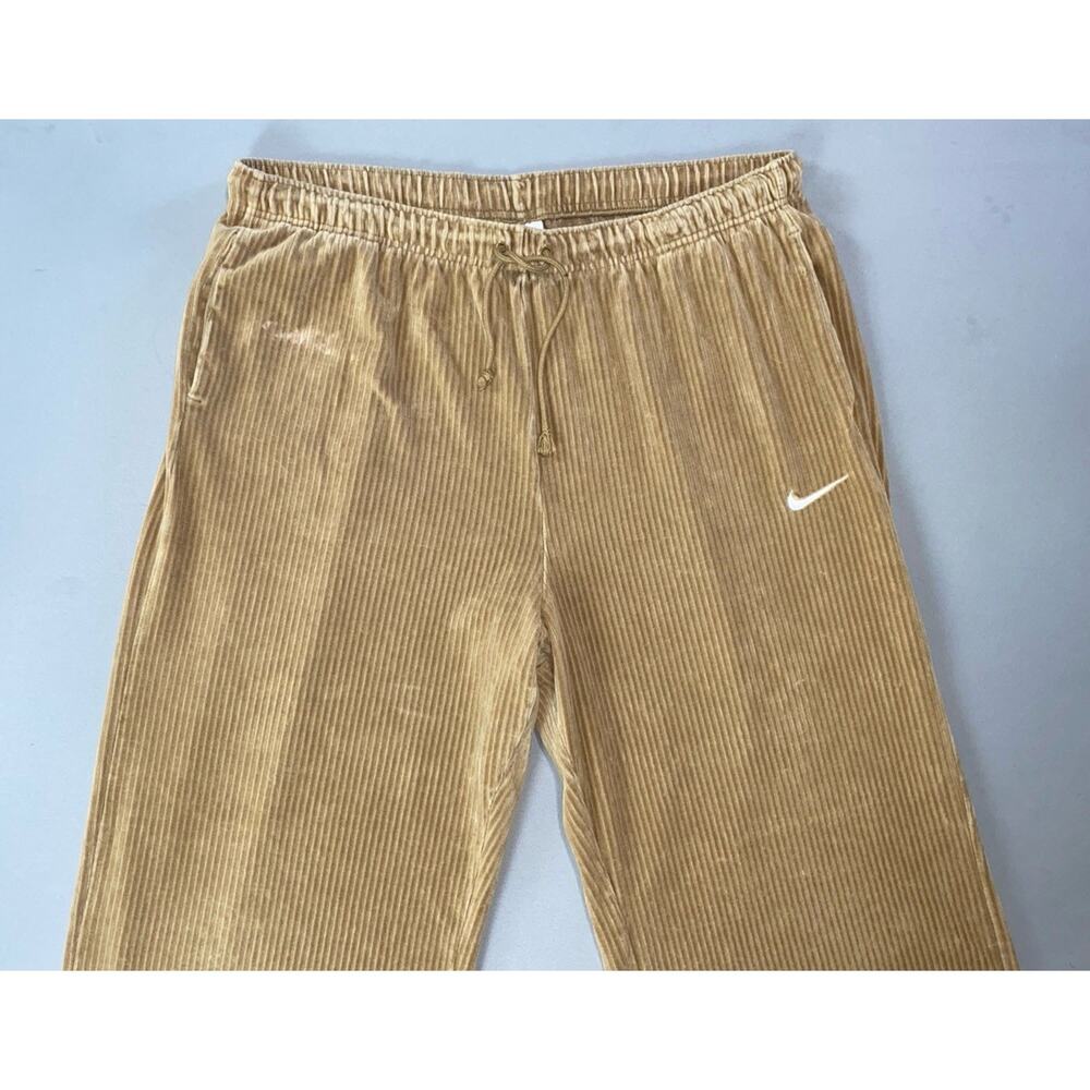 Nike DQ5921 Women's Ribbed Velour Wide Leg Corduroy Athletic Pants. XL, GUC! - Picture 1 of 9